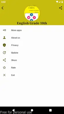 English Grade 10th android App screenshot 0