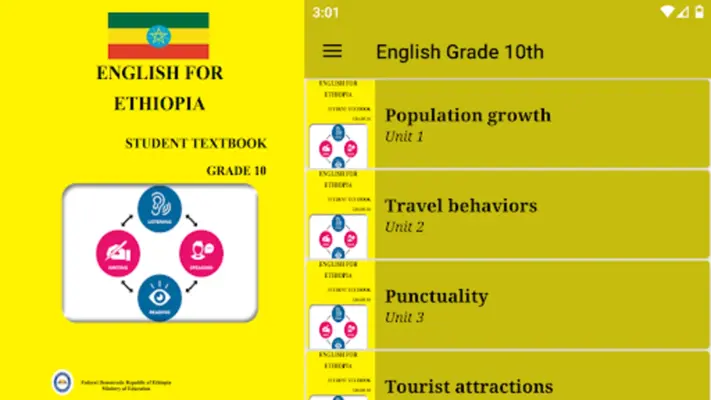 English Grade 10th android App screenshot 3