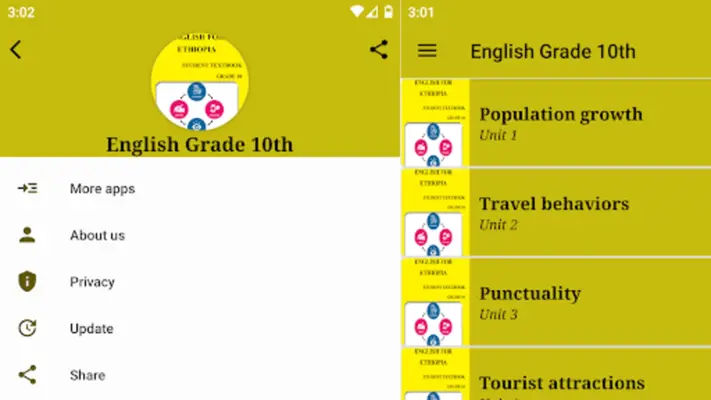 English Grade 10th android App screenshot 4